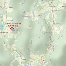 Prodej lesa s výměrou 13934m2 v KÚ Černá Lada, v obci Borová Lada, okr. Prachatice