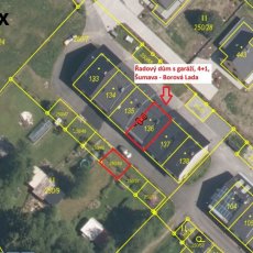 Řadový dům s garáží, 4+1 s balkonem a velkým půdním prostorem, Borová Lada - Šumava, okr. Prachatice