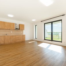 Prodej novostavby bytu 1+kk s velkou terasou a parkovacím stáním, 60 m2, Potoční, Hluboká n. Vltavou