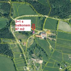 Prodej bytu 3+1 s balkonem 67 m2 v obci Kůsov, Stachy, okr Prachatice