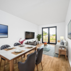Pronájem nového bytu 2+kk, 60 m2, s vlastní zahradou 42 m2, Hluboká nad Vltavou