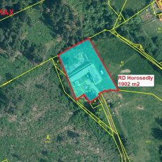 Prodej RD Horosedly u Čkyně s výměrou 1902 m2, samota s výhledem, okr. Prachatice