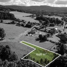Prodej zasíťovaného stavebního pozemku o výměře od 1938 m2, obec Zdíkov, okr. Prachatice