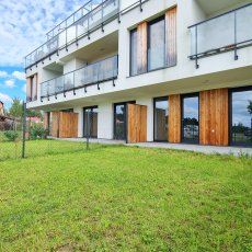 Pronájem nového bytu 2+kk, 60 m2, s vlastní zahradou 42 m2, Hluboká nad Vltavou