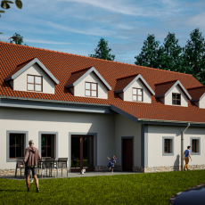Prodej venkovské usedlosti ve výstavbě s platným stavebním povolením a projektem, Veclov