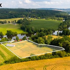 Prodej pozemků k možné výstavbě, Hněvkovice u Týna nad Vltavou, 7 737 m²
