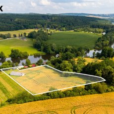 Prodej pozemků k možné výstavbě, Hněvkovice u Týna nad Vltavou, 7 737 m²