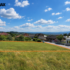 Prodej plně zainvestovaného pozemku s výhledem, 818 m2, Adamov u Českých Budějovic