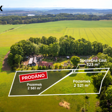 Záboří u Č.Budějovic – pozemek o výměře 2 521 m² pro výstavbu RD