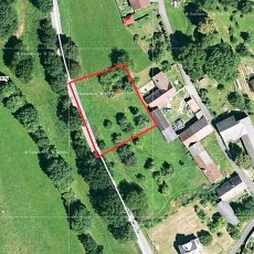 Prodej stavebního pozemku, 1.603 m2, v obci Hrazany u Milevska.
