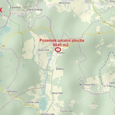 Pozemek o výměře 8040 m2, KÚ Paseka u Borových Lad, obec Borová Lada, okr. Prachatice