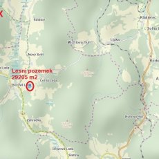Prodej lesního pozemku v jednom celku o výměře 29205 m2, Borová Lada, okr. Prachatice