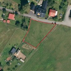 Prodej stavebního pozemku, 1.134 m2, v obci Vrbice u Vacova.