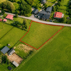 Prodej stavebního pozemku, 1.134 m2, v obci Vrbice u Vacova.
