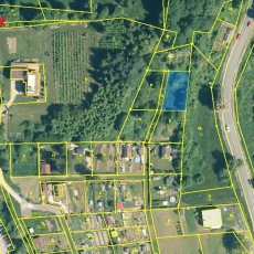 Prodej zahrady s  výměrou 422 m2. Vimperk, okr. Prachatice