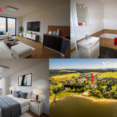 Prodej nového bytu 2+kk s terasou, 69 m2, v novostavbě bytového domu na břehu Lipenského jezera